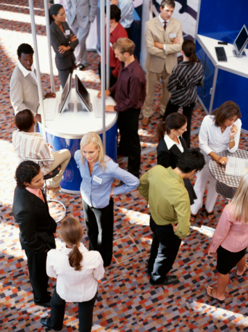 trade show booth staff